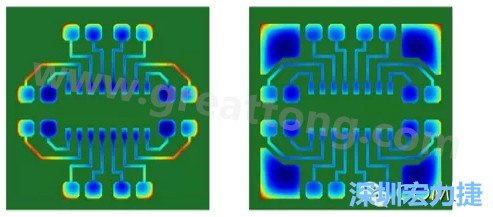 通過仿真，可以快速簡單地重新設(shè)計并計算不同圖形布局所得到的厚度均勻性-深圳宏力捷
