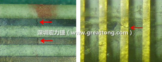 如果擔(dān)心這個(gè)方法可能對(duì)弄斷銅箔線路，也可以試著將銅箔線路旁沒(méi)有銅箔的位置切開(kāi)，然后試著撕開(kāi)剝離外層護(hù)膜(cover film)，達(dá)到相同的目的