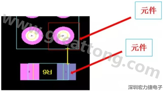PCBA DFM問(wèn)題實(shí)例2：元件距離太近，組裝干涉 