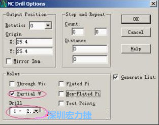 轉(zhuǎn)完Gerber后，接著還需轉(zhuǎn)鉆孔，通孔和盲、埋孔的轉(zhuǎn)法有所不同，轉(zhuǎn)通孔只須點擊Add，在彈出的窗口Document Name輸入文件名