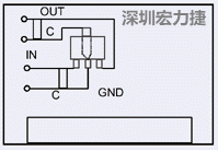 圖3：降壓電路的PCB設(shè)計(jì)示例。
