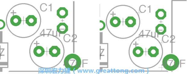 如果你尚未使用「分離工具（Smash Tool）」將所有的名稱和量值標(biāo)簽從各自對應(yīng)的元件上分離，你將會發(fā)現(xiàn)你無法從元件上獨立地移動一個尚未進(jìn)行分離的標(biāo)簽（如左下圖所示），但是對于已經(jīng)執(zhí)行過分離的元件（如右下圖所示）來說，它們的標(biāo)簽都可以獨立地操作。