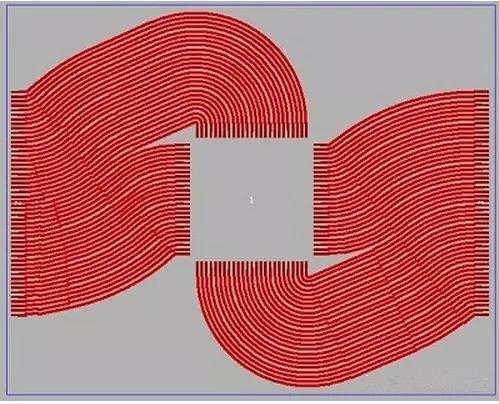 (中間)任意角度布線不僅有助于縮短導(dǎo)線長(zhǎng)度，而且在確保滿足所有要求的同時(shí)占用更小的面積；