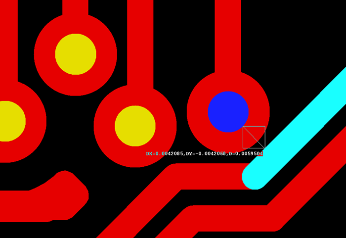 多層板中過孔會在每層線路上都有孔環(huán)，且每個層孔環(huán)周圍環(huán)境有夾線也有不夾線，環(huán)境各不一